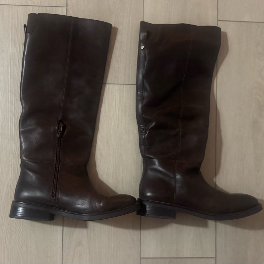 Aldo Brown Knee-High Leather Boots NWOT